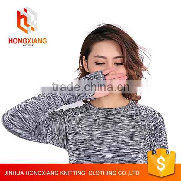 Hongxiang OEM High Quality Camouflage Round Neck Bouncy Cotton With Wrist Sweatshirts for Women photo-3