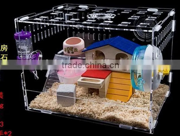 Fancy Acrylic Hamster Cage Cute Hamster House and Box Acrylic Pets Box and Carriers Quality Choice photo-2