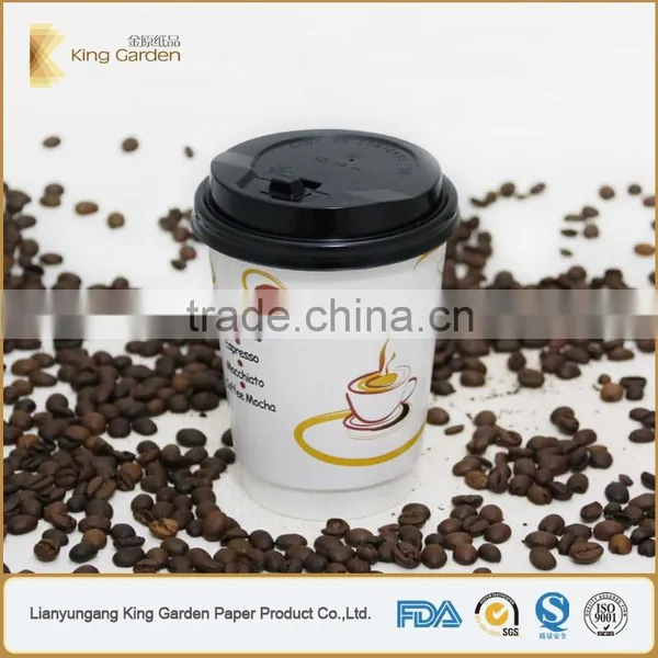 PE Coated Paper Cup Printed With Lids photo-4