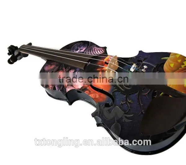Unique Art With Halloween Theme Style Violin Art Painting photo-2