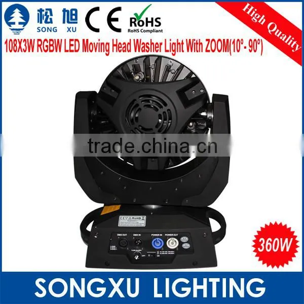 Colorful Lights 108x3w Led Zoom Moving Head Wash Led Moving Lights photo-4