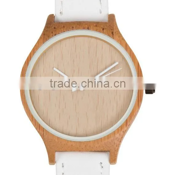 Women Bamboo Watch / Leather Band Lady Wood Watch photo-2