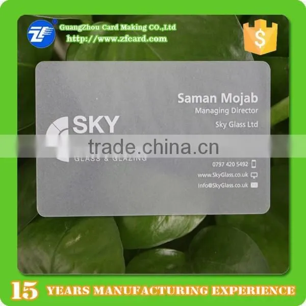 Plastic Cards Pvc 0,76 With Transparental Card Personalization