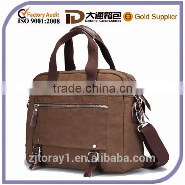 China Fashion messenger bag canvas computer briefcase