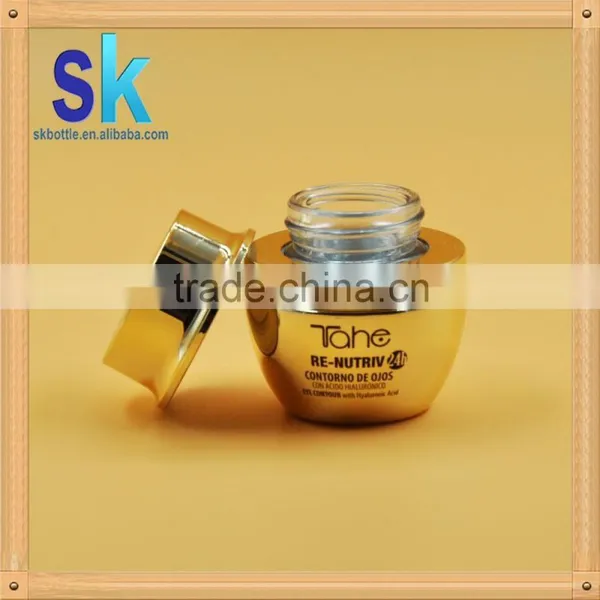 30g Glass Jar With Screw Top Lid Glass Jar With Lid Gold Glass Jar photo-3