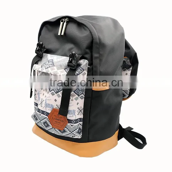 Big Capacity National Stylish Backpack Bag Outdoor Hiking Canvas Sport Backpack Bag photo-5