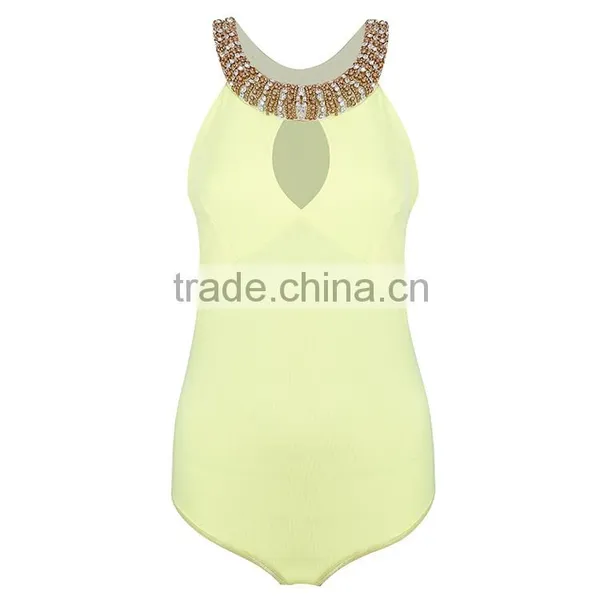 Women's Fashion Fashion Custom Made Beaded Knit Ladies Jumpsuits photo-2