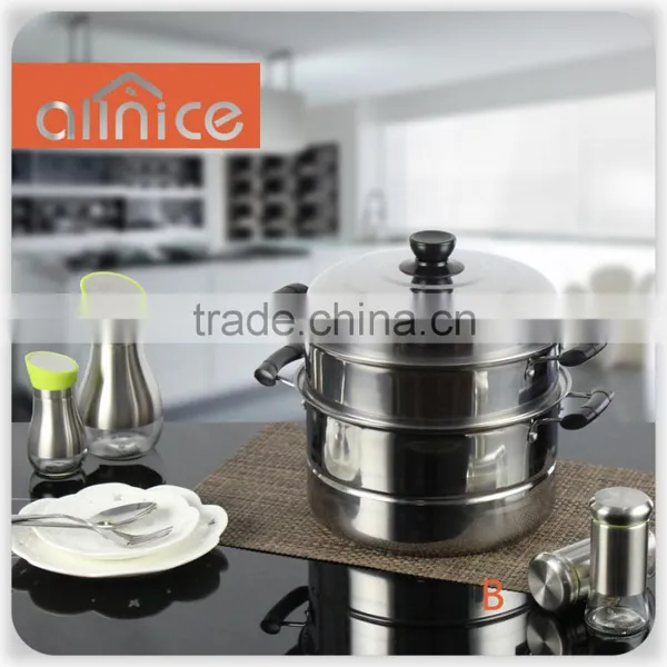 Kitchen Implements Multifunctional Stainless Steel Cookware Steamer Pots photo-3