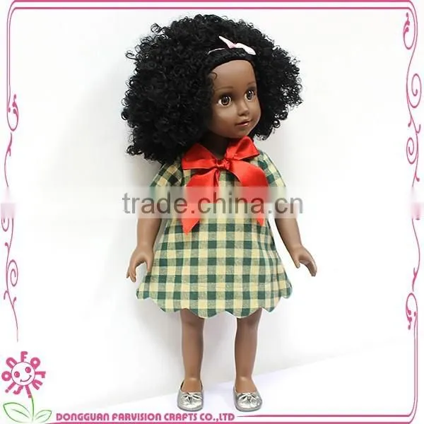 Afro Dark Doll Skin African Features Loli Vinyl African Girl Dolls photo-2