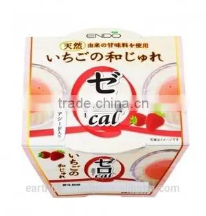 Japanese Very Popular Wagashi ENDO's 'Zero Calorie' Japanese-style Strawberry Jelly 88g photo-3