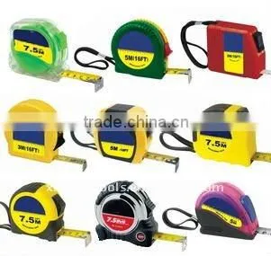3 stop auto lock steel measuring tape / tape measure