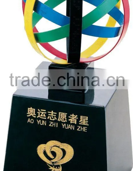 Olympic Postulant Metal&wooden Carft Medle Trophy
