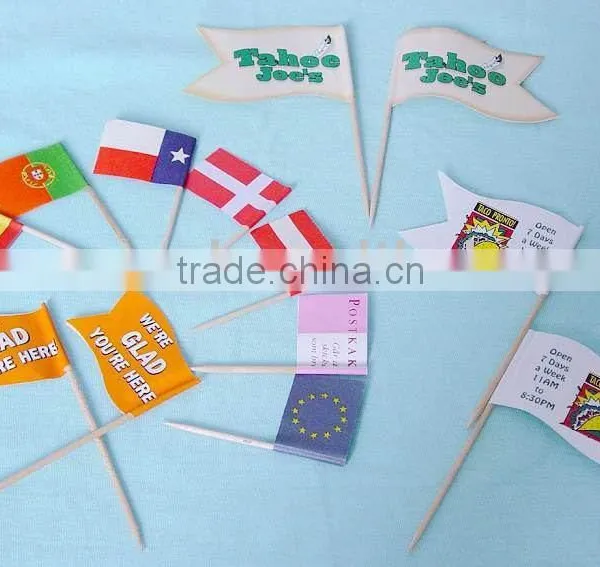 Wooden Flag Pick