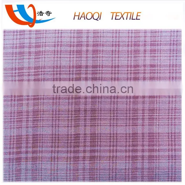 Purple Plaid Shirt 50% Cotton 50% Rayon Blend Fabric photo-3