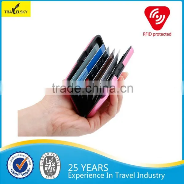 High Quality Useful Aluminum Credit Card Holder Wallet photo-5