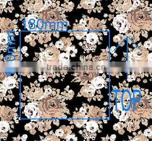 Blossom Printing Elastic Spandex Mesh Fabric for Clothing Decoration photo-2