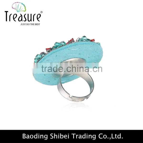 2016 Spring Hot Selling Elegant Round Ring With Shining Crystal photo-6