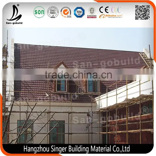 High Quality Stone Coated Metal Roof Tile/Galvanized Steel Sheet/Corrugated Metal Roofing Sheet photo-6