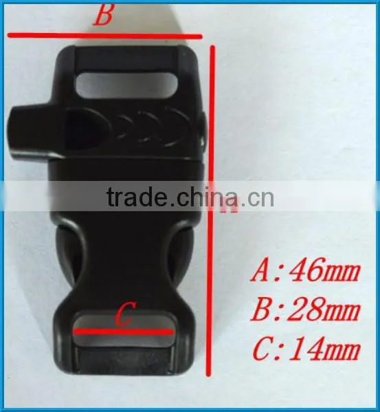 Colorful Whistle Plastic Buckles For Paracord Bracelet Grow In the Dark Whistle Buckle photo-5