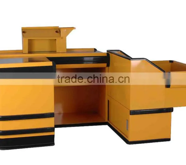 Wholesale Store Supermarket Wooden Cashier Desk photo-2