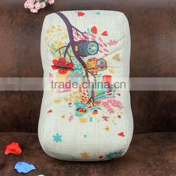 2015 New Cartoon Owl Digital Printing Waist Cushion Cover Thicken Office Pillow photo-5