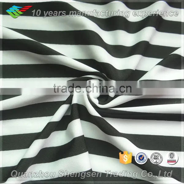 Cheap Print Stripe African Lycra Fabric Stock Suppliers
