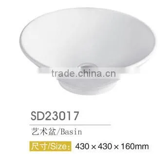 Bowl Shape White Color Ceramic Counter Top Wash Basin Pictures photo-2