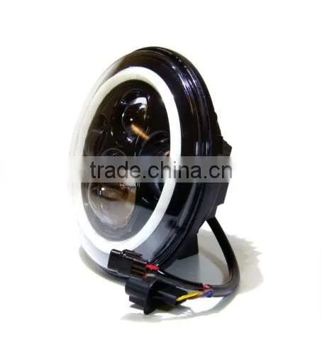 7'' High/Low Beam H4/HB2/9003 LED Head Light, Complex Reflector Optics Design LED Headlamp, Car LED Headlight for Wrangler CJ TJ photo-3