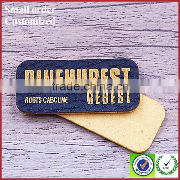 Custom Design Microfiber Sude Leather Casual pu Labels for Jeans China photo-4