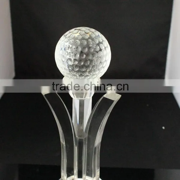 High Quality Crystal Cup Trophy With Ball photo-3