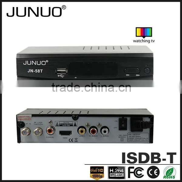 JUNUO Shenzhen Manufacture OEM Cheap Quality hd 1080p H.264 Mstar tv Tuner Brazil Digital tv Receiver Isdb-t photo-4