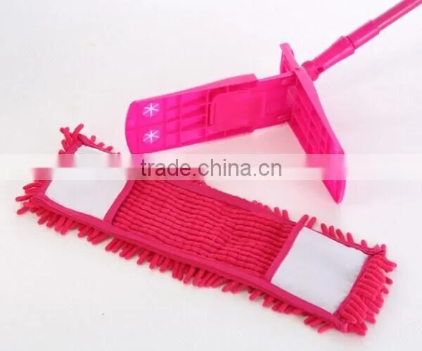 Microfiber Chenille Flat Floor Mop photo-3