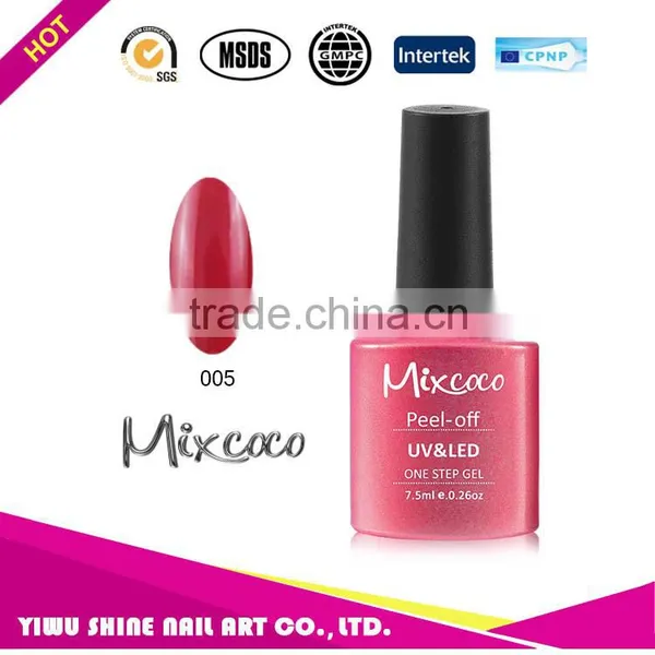 2016 Mixcoco One Step Gel Polish Professional Easy Move One Step Nail Gel , Free Sample uv Gel Nail Polish photo-6