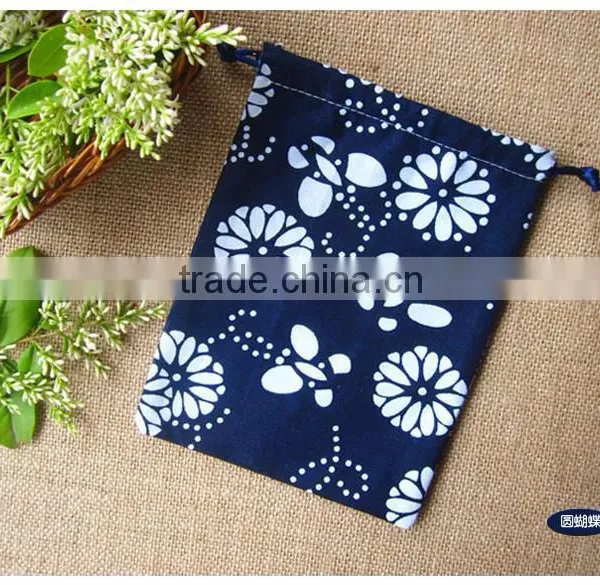 High Quality Calico Drawstring Bag Wholesale photo-2