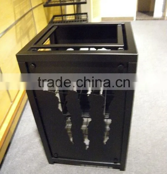 Home Appliance Floor Standing Whiskey Display Shelf Rack photo-2