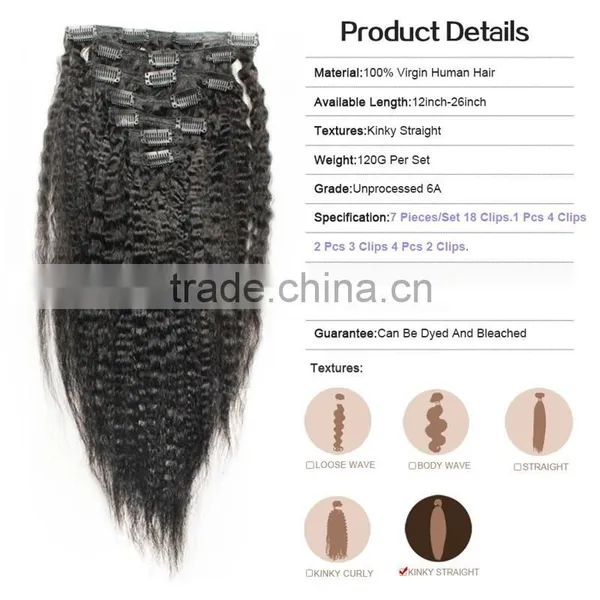 Soft Hair Last Long Time Accept Small Order Clip in Human Hair Extensions photo-3
