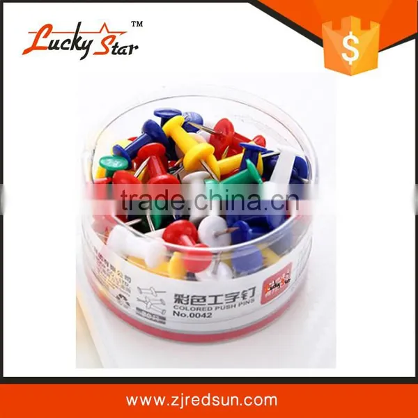 Orange Large Round Push Pins in Tin Box photo-4