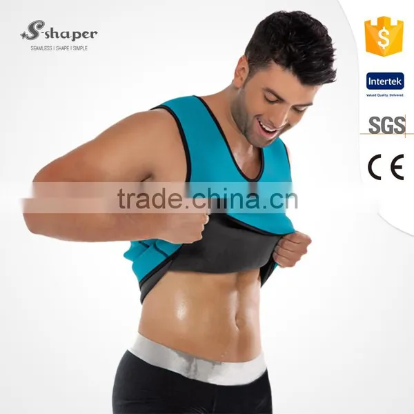 S-SHAPER Men Slimming Sweat Vest Neoprene Tank Top Wholesale photo-2