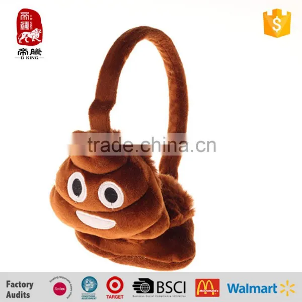 Emoji Plush Ear Muff/safety Ear Muff Emoji Shape/personalized Ear Muffs photo-2