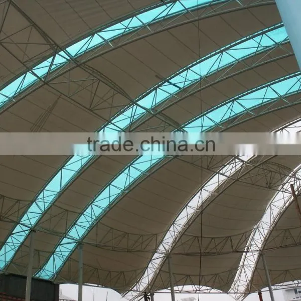 PTFE Tensile Structure With Saint Gobain SF-I for Weather Proof Textile Architecture Canopy