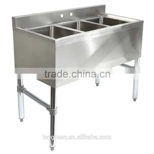3 Compartment Stainless Steel Sink photo-2