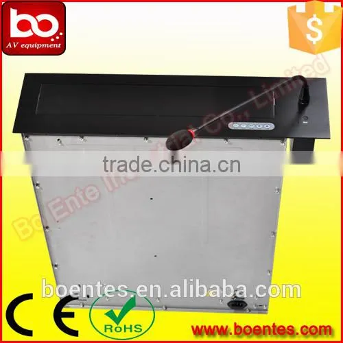 Meeting Tabletop Fixed Microphone Motorized LCD Lift for 17-19 Inch Screen