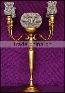 Gold Crystal Candelabra for Sale