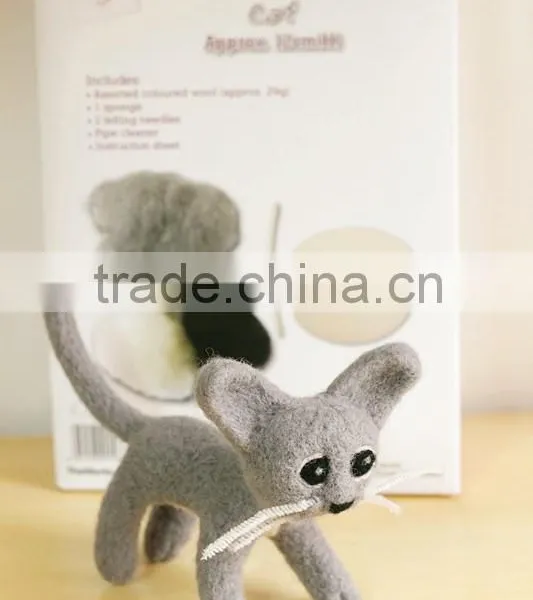 2016new Fashion Needle Felting Kit Felting Wool for Cat photo-2