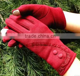 Hot Selling Low Price Full Finger Customize Mirco Velvet Material Cycle Winter Gloves for Woman photo-2