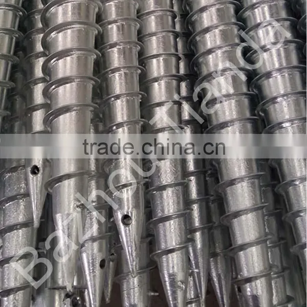 Solar Energy High Quality Hot Dipped Galvanized Ground Screw Pile photo-4