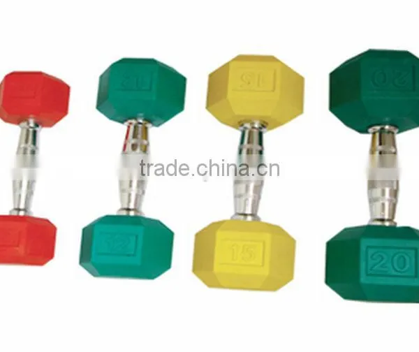 Wholesale Develop Strength Color Durable Rubber Dumbbell photo-2
