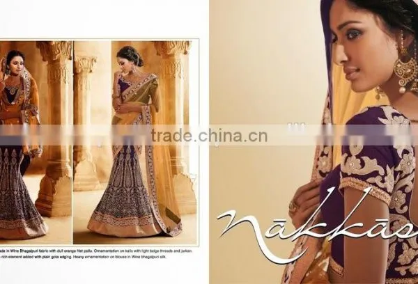 On Net Lehenga Saree Multi Color Georgette photo-3