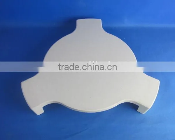 For Big Green Egg Ceramic Plate Setter With Leg/Ceramic Heat Deflector In Kamado Grill/Pizza Stone For Kamado Grill photo-5