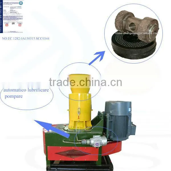 CS Wood Pellet Machine/Pellet Mill With Belt Conveyer and Cooler Machine